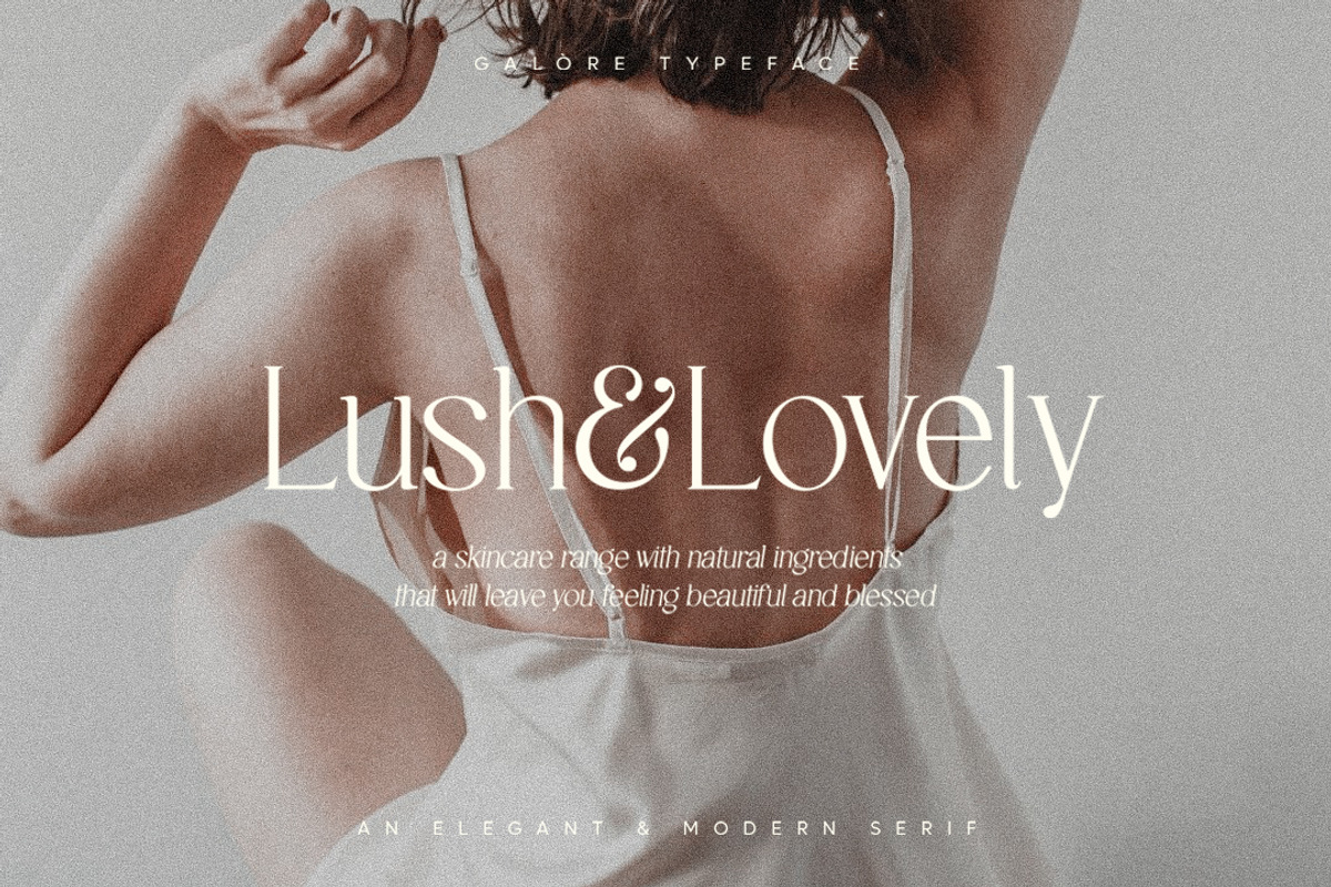 Galore - Elegant Modern Serif, a Serif Font by TypeFounder (Photo 2 of 12)