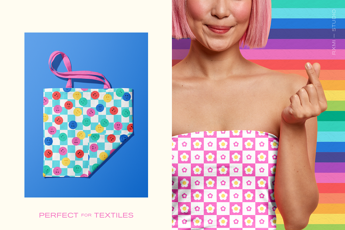 Rainbows & Smiles Pattern Collection, a Pattern Graphic by Rxmi Studio (Photo 5 of 10)