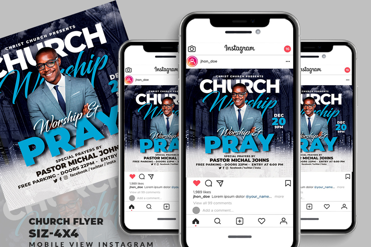 Church Flyer, a Flyer Template by AfzaalGraphics (Photo 2 of 2)