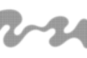Halftone flowing wave pattern.