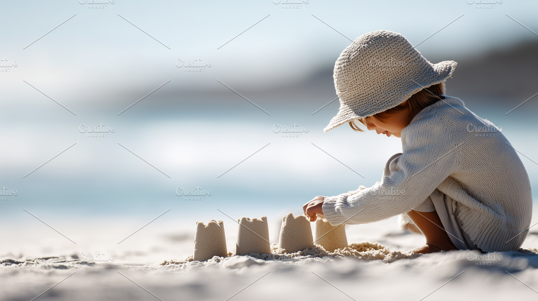 Young girl in a sun hat and sweater, a Person Photo by MistyDay