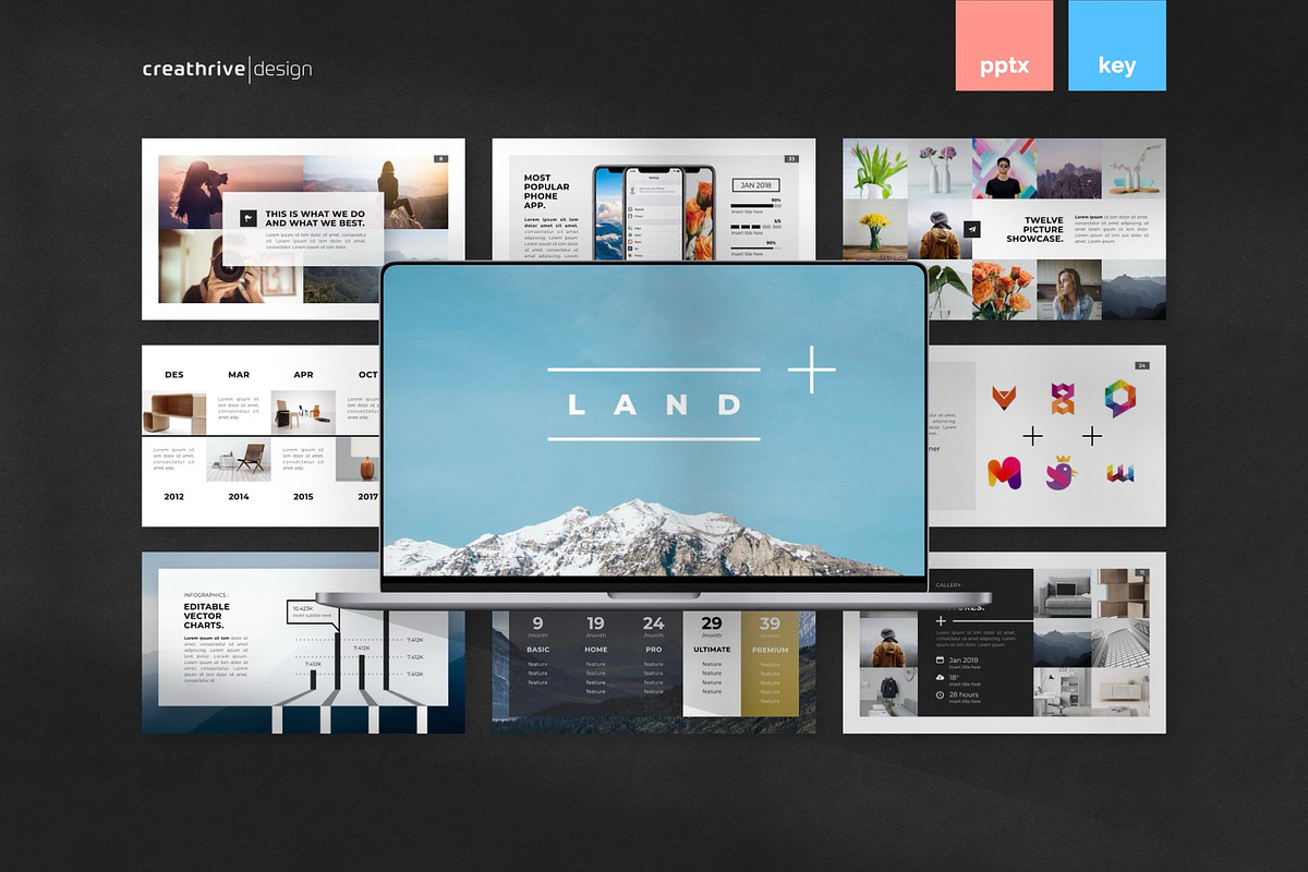 Land PowerPoint Template, a Presentation Template by Creathrive Design (Photo 1 of 7)