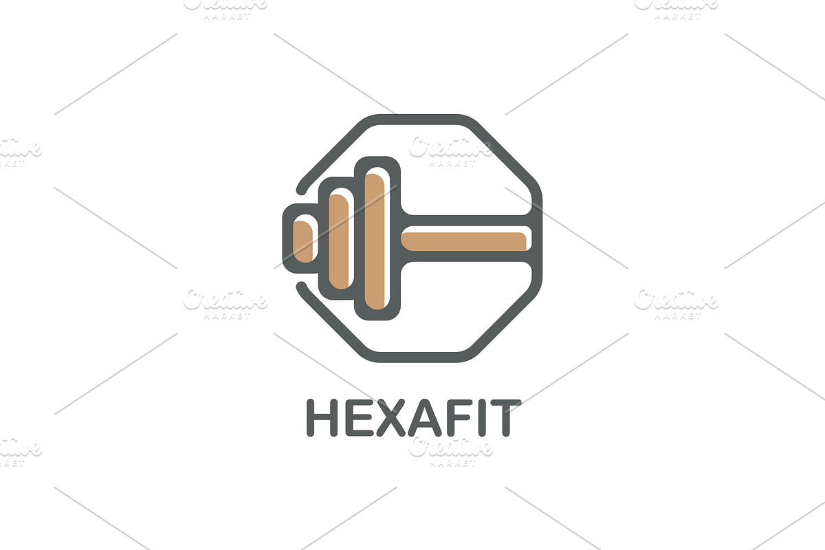 Simple Fitness Logo for GYM, a Branding & Logo Template by Logo Loom (Photo 1 of 2)