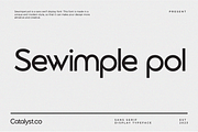 Sewimple Pol Sans Serif Display Font, a Sans Serif Font by Catalystco Studio (Thumbnail 1 of 10)