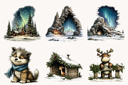 North Pole Clipart Bundle, a Seasonal Illustration by Designworld (Thumbnail 5 of 11)