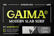 Gaima - Modern Slab Serif, a Slab Serif Font by MaikoHatta (Thumbnail 1 of 9)