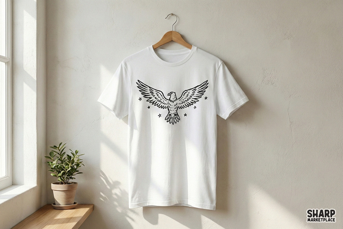 Eagle With Outstretched Wings PNG, an Illustration by SharpMarketplace (Photo 3 of 4)