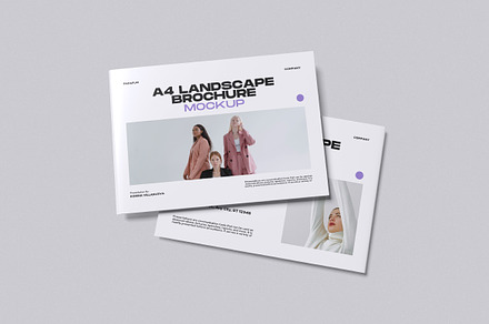 A4 Landscape Mockup, a Books & Magazine Mockup by Twins_studio