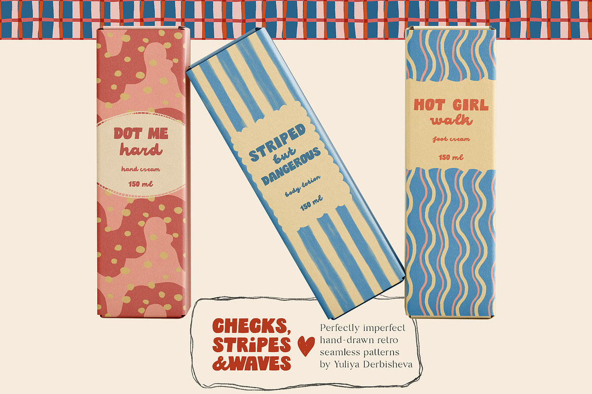 Seamless Patterns Bundle Hand-drawn, a Pattern Graphic by Yuliya Derbisheva (Photo 7 of 16)