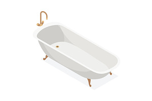 Isometric interior furniture, icon