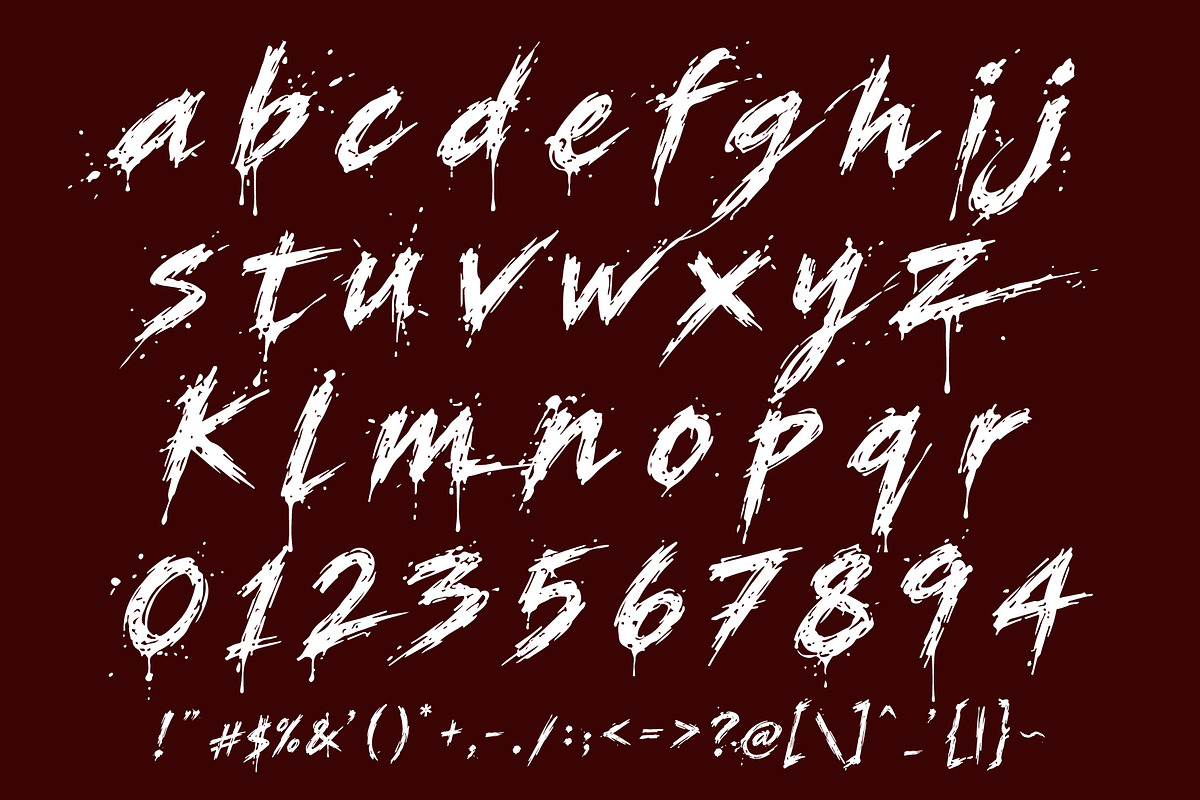 Huntwakes Midnight Slash Grunge font, a Handwritten Font by HypeWorksCo (Photo 15 of 15)