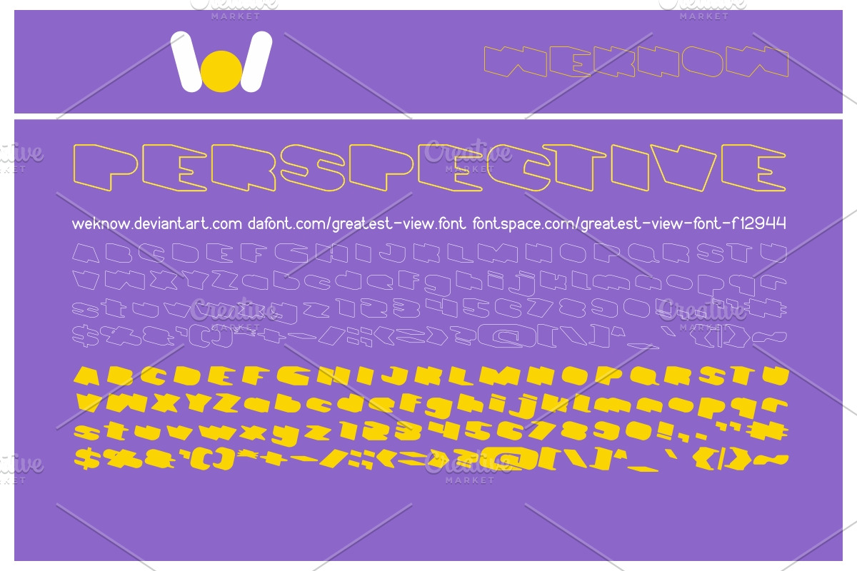 Greatest View font preview 3