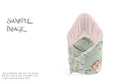 Swaddle Wrap Blankets Minky & Muslin, a Mockup by mock-ups (Thumbnail 15 of 31)