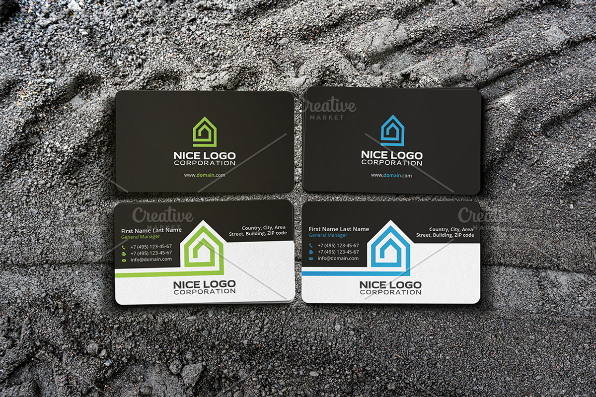 home inside the house business card, a Business Card Template by Indigo Graphic Shop (Photo 2 of 4)
