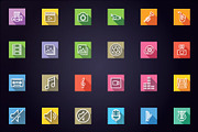 Media - Audio, Video & Photo Icons, a Solid Icon by FlatLineIcons (Thumbnail 4 of 5)