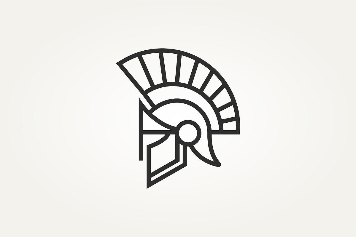 isolated spartan helmet icon logo, a Branding & Logo Template by Blazybone (Photo 1 of 2)