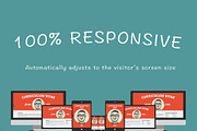 Flat resume template - HTML, a Bootstrap Template by PixelGlobe (Thumbnail 3 of 4)