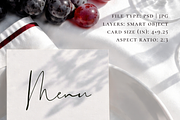 Burgundy Wedding 4x9.25 Menu Mockup, an Advertising Mockup by Serenefeeling (Thumbnail 4 of 7)