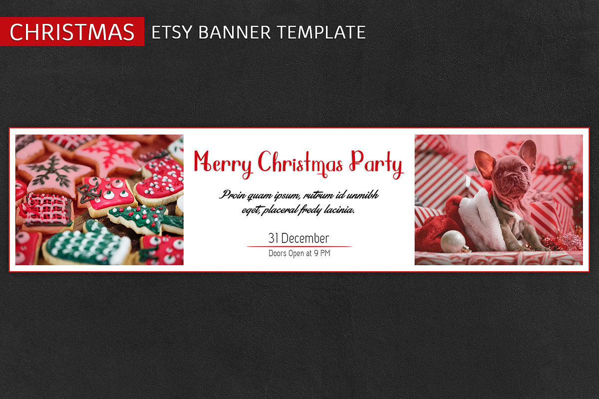 ETSY Christmas Banner Template, a Templates & Theme by illycreative (Photo 13 of 16)