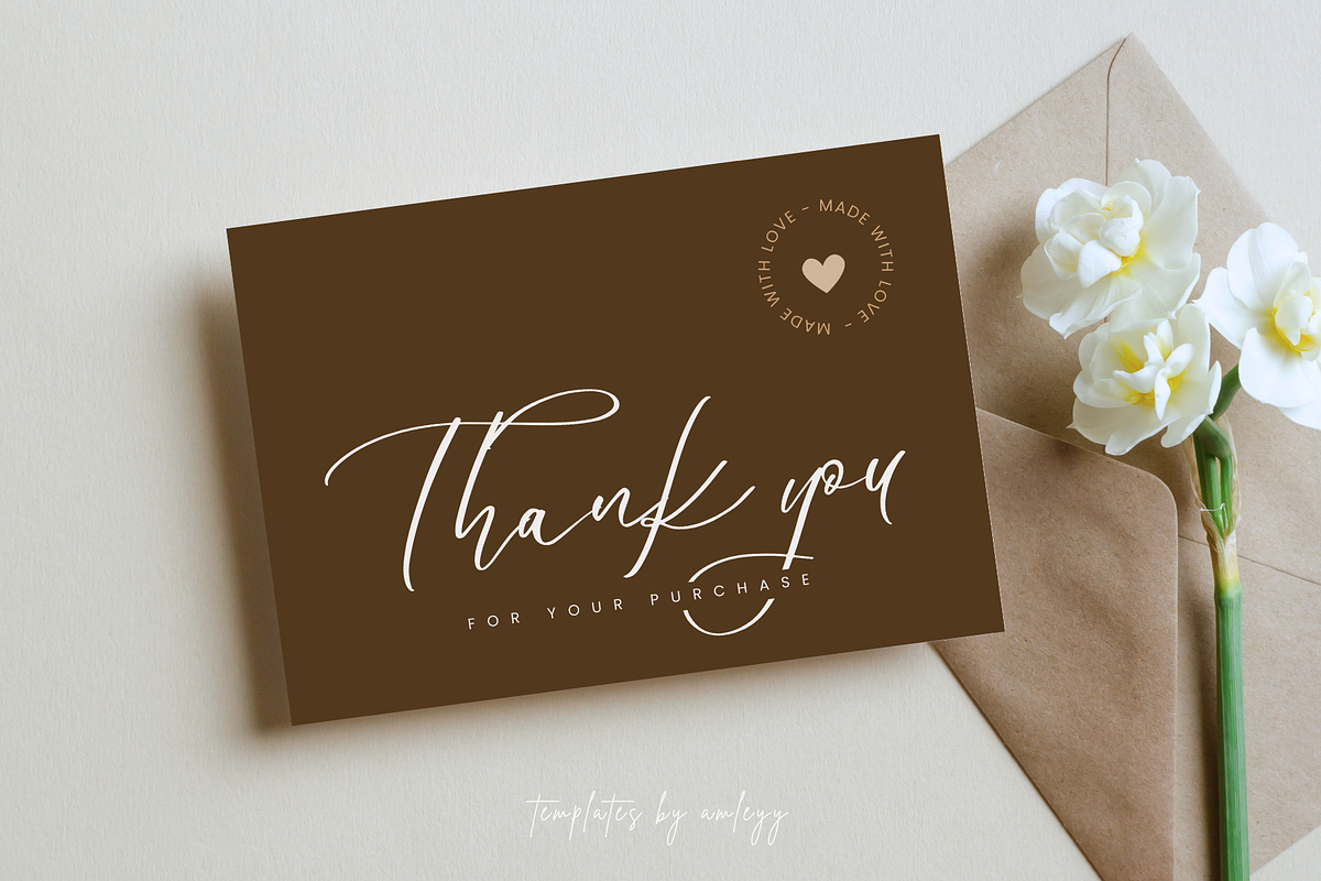Minimal Thank You Card for Business, a Card Template by Elegant_Studio44 (Photo 6 of 6)