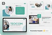 Teocom Company Profile Google Slide, a Presentation Template by SquidPixey (Thumbnail 1 of 6)