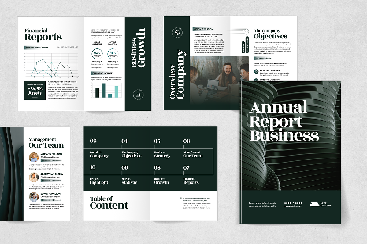 Annual Report Business, a Magazine Template by MMPixelCraft (Photo 4 of 4)