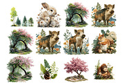 Watercolor Spring Clipart Bundle, an Illustration by DreamArtGraphic (Thumbnail 3 of 4)