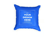 Square Pillow Mockup Template Set, a Household Mockup by DesignRushMarket (Thumbnail 7 of 11)