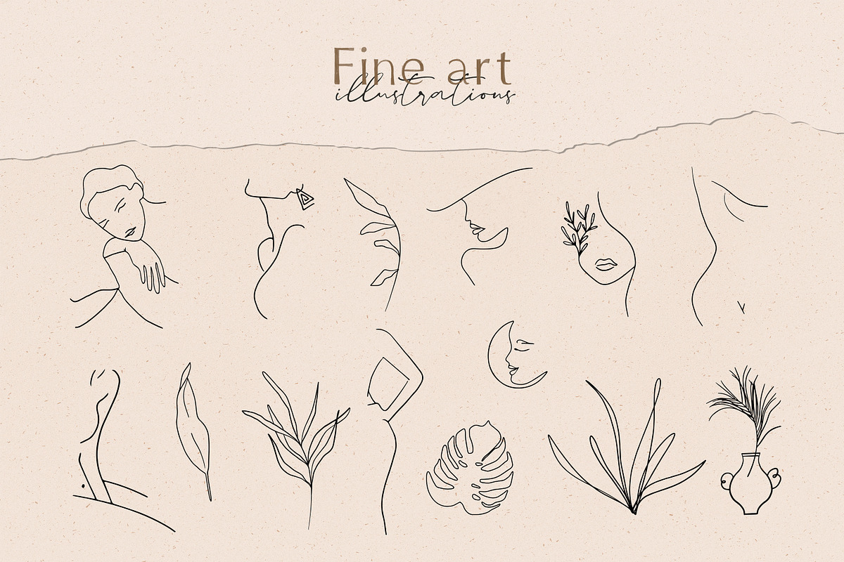 Fine art font duo, a Sans Serif Font by elvinova (Photo 19 of 19)