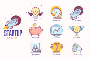 Illustrations for startup project