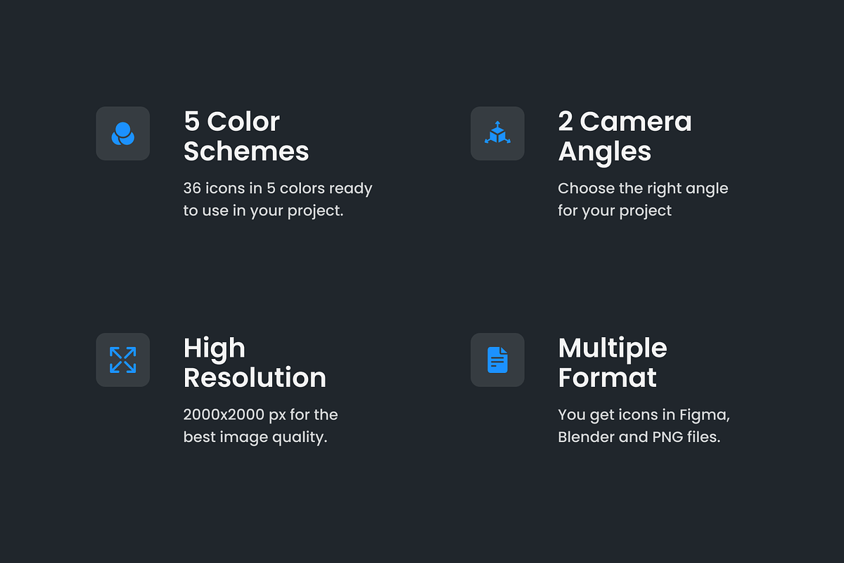 Basic 3D Icons Set, an Object 3D Model by Varti Studio (Photo 2 of 9)