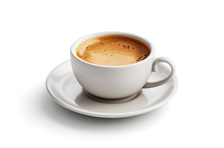 Cup of coffee isolated on white background. Generative AI, a Food & Drink Photo by AlyaAnd