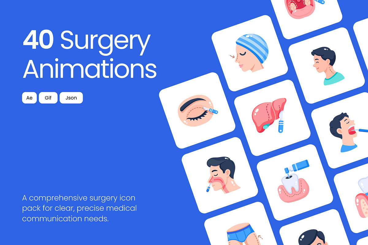 40 Animated Surgery Icons, an Emoji Icon by Prosymbols (Photo 1 of 4)