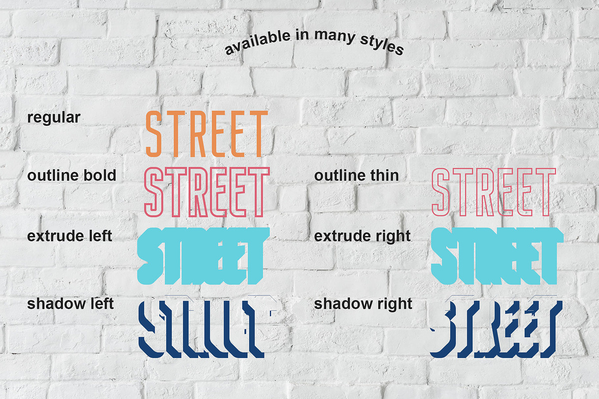 Nordin Extrude Font Family, a Sans Serif Font by Craft Supply Co. (Photo 5 of 9)