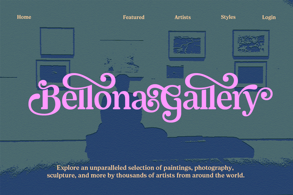 Shelian, a Serif Font by Seniors (Photo 2 of 15)