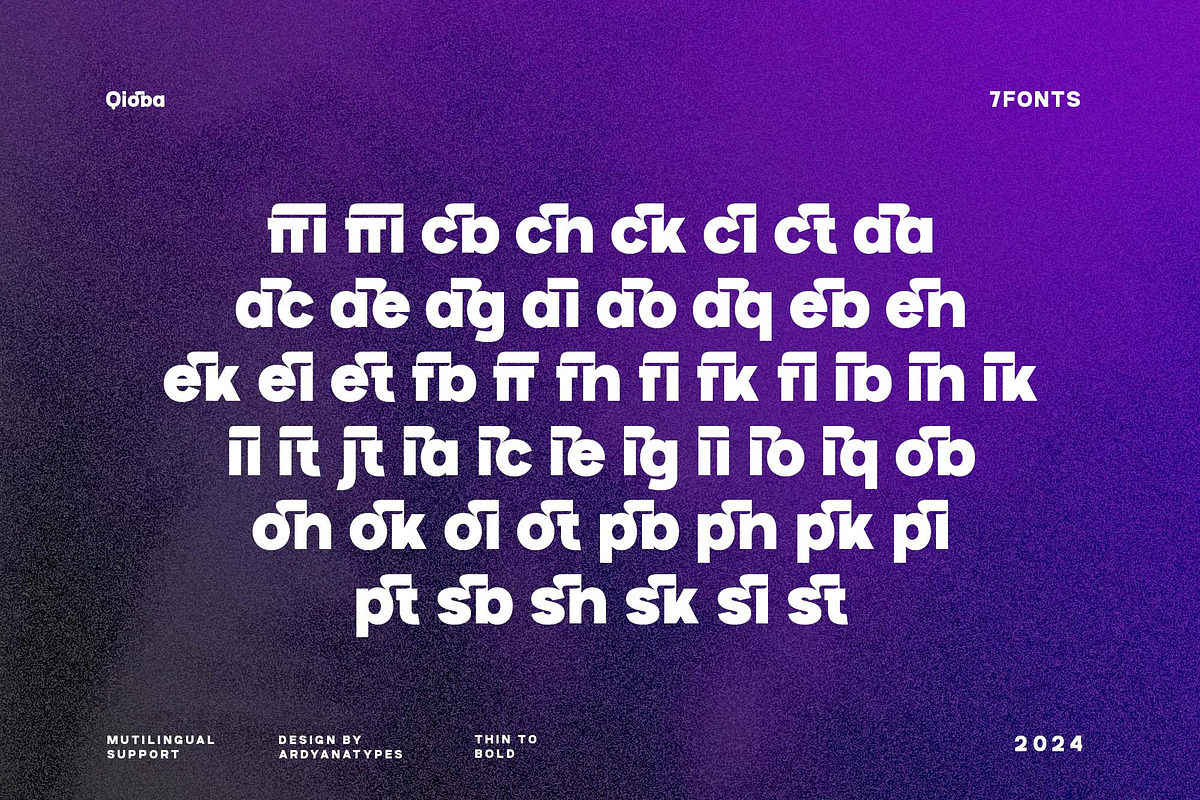 Qioba, a Sans Serif Font by Ardyanatypes (Photo 11 of 12)
