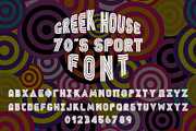 70's Greek Sport Font, a Font by Fontastic Ventures (Thumbnail 3 of 5)