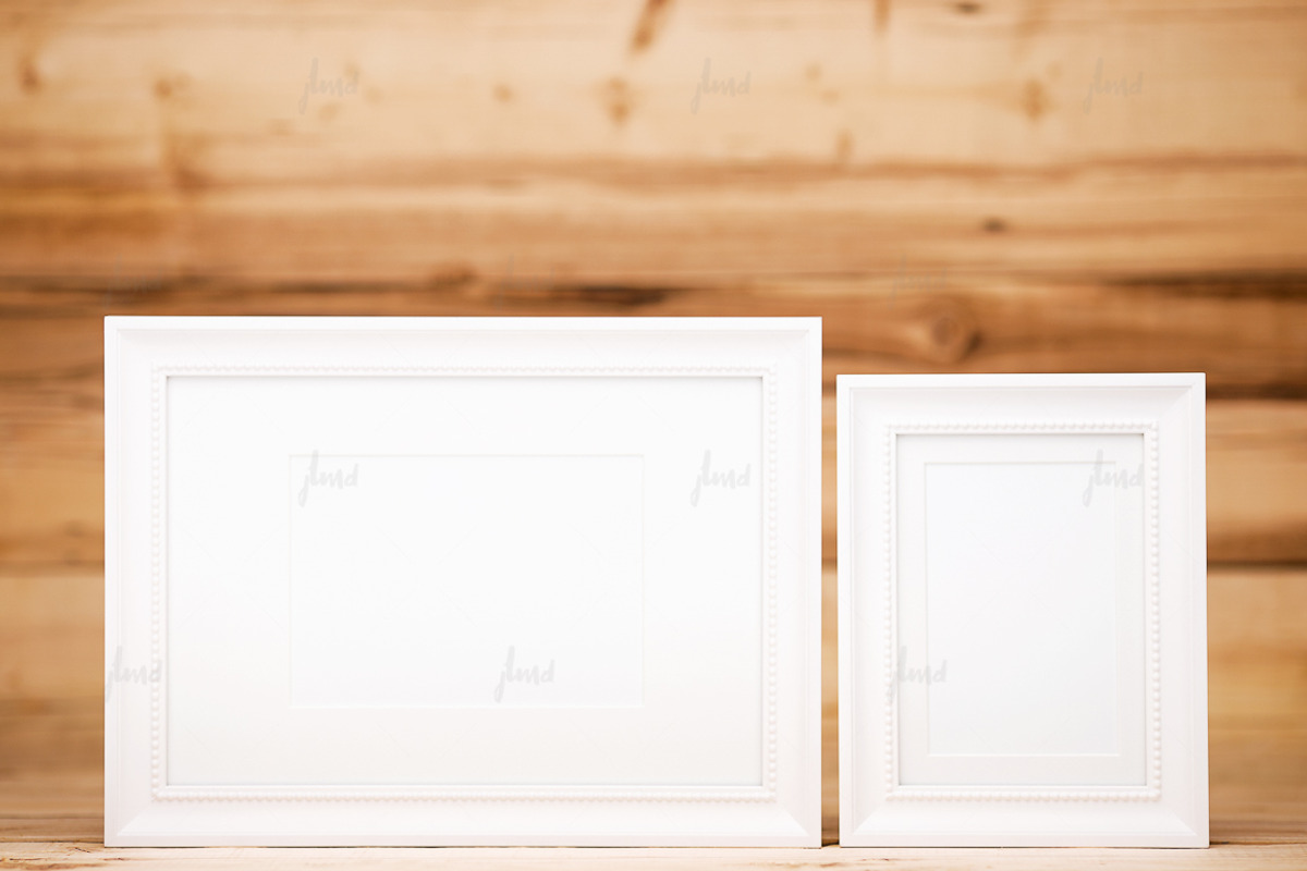 White Frames Photo-based mockup, a Print Template by JustLikeMyDesktop (Photo 2 of 2)