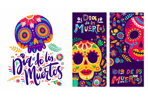 Mexican Day of the Dead banners