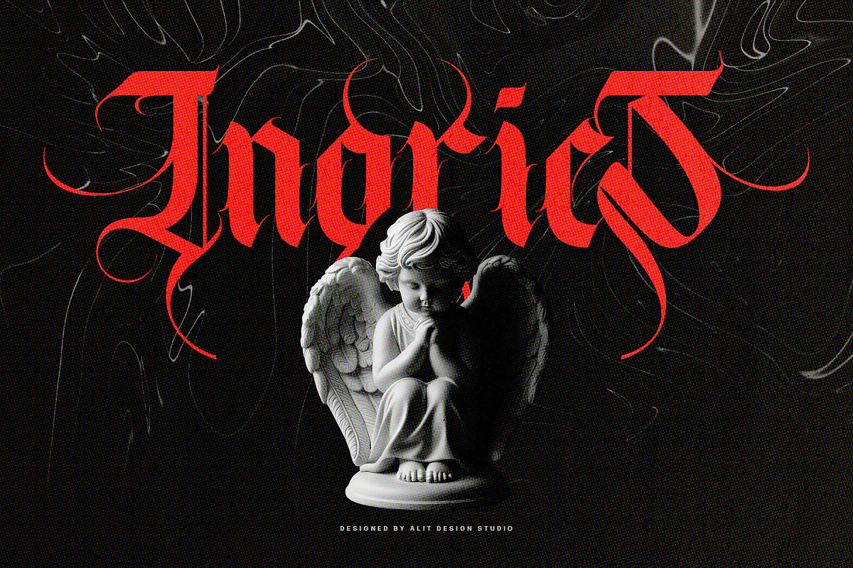 Makhor Metal Blackletter Font, a Blackletter Font by alit design (Photo 5 of 20)