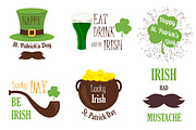 St. Patrick's Labels and Badges, a Decorative Illustration by Iryna Danyliuk (Thumbnail 6 of 6)
