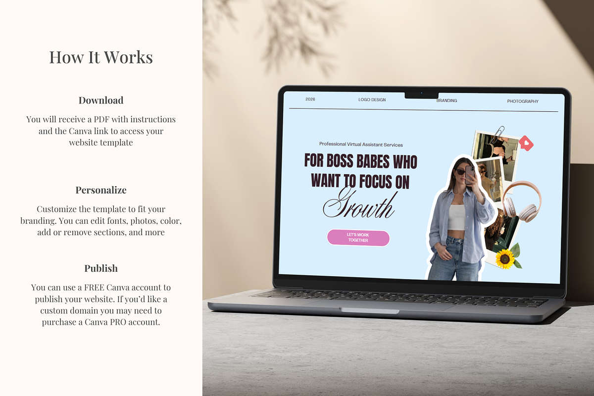 Canva Social Media Manager Portfolio, a Landing Page Template by GlamWebDesigns (Photo 8 of 8)