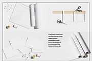 Fabric Sample Swatch Mockup Set, a Packaging Mockup by Mego-studio (Thumbnail 5 of 7)