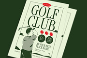Retro Golf Club Flyer, a Flyer Template by Guuver (Thumbnail 2 of 3)