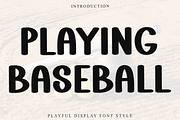 Playing Baseball, a Handwritten Font by FreshTypeINK (Thumbnail 1 of 8)