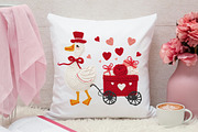 Valentine Goose Yarn PNG, Valentine, an Illustration by Canvas Craft (Thumbnail 3 of 7)