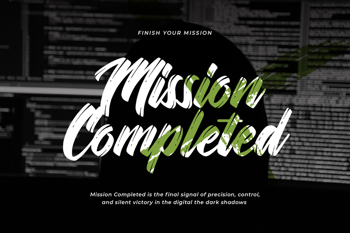 Glavient – Urban Brush Display Font, a Handwritten Font by Mahesans Co (Photo 7 of 10)