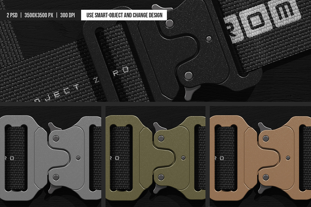 Tactical Buckle Belt Mockup, an Advertising Mockup by SD Mockup (Photo 4 of 4)