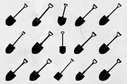 Shovel Silhouette SVG, a Work Illustration by newminddesign (Thumbnail 1 of 5)