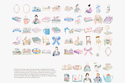 Soft literary living clipart bundle, a Decorative Illustration by Patishop Art (Thumbnail 8 of 8)